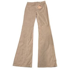 Amazing $365 Vegan Leather Ramona LaRue by Arianne Vegan Suede Pants Medium, NWT